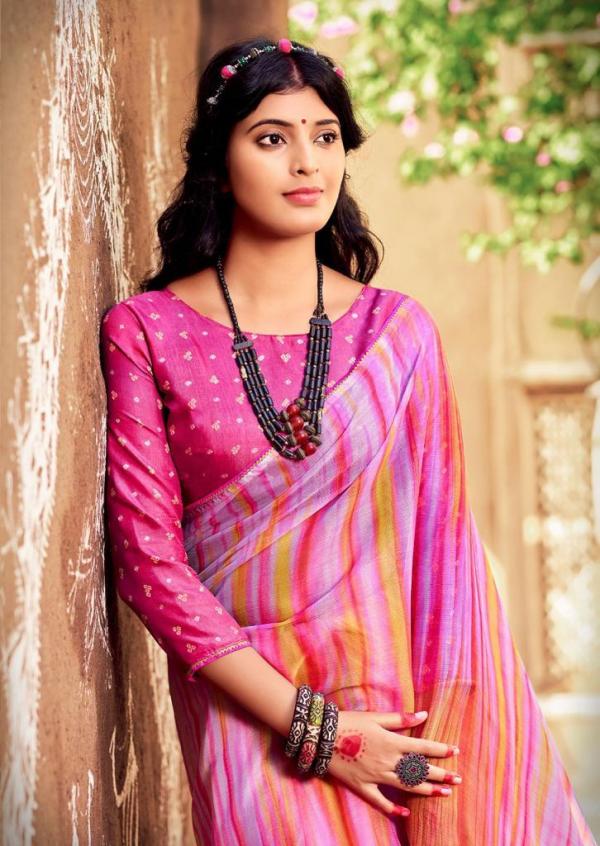 Kashvi Nandani Fancy Wear Chiffon Designer  Print Saree Collection